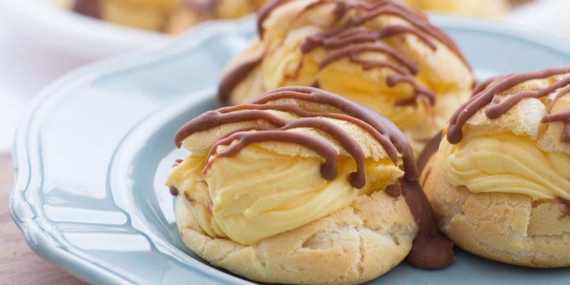 Chocolate Glazed Cream Puffs My Recipe Magic