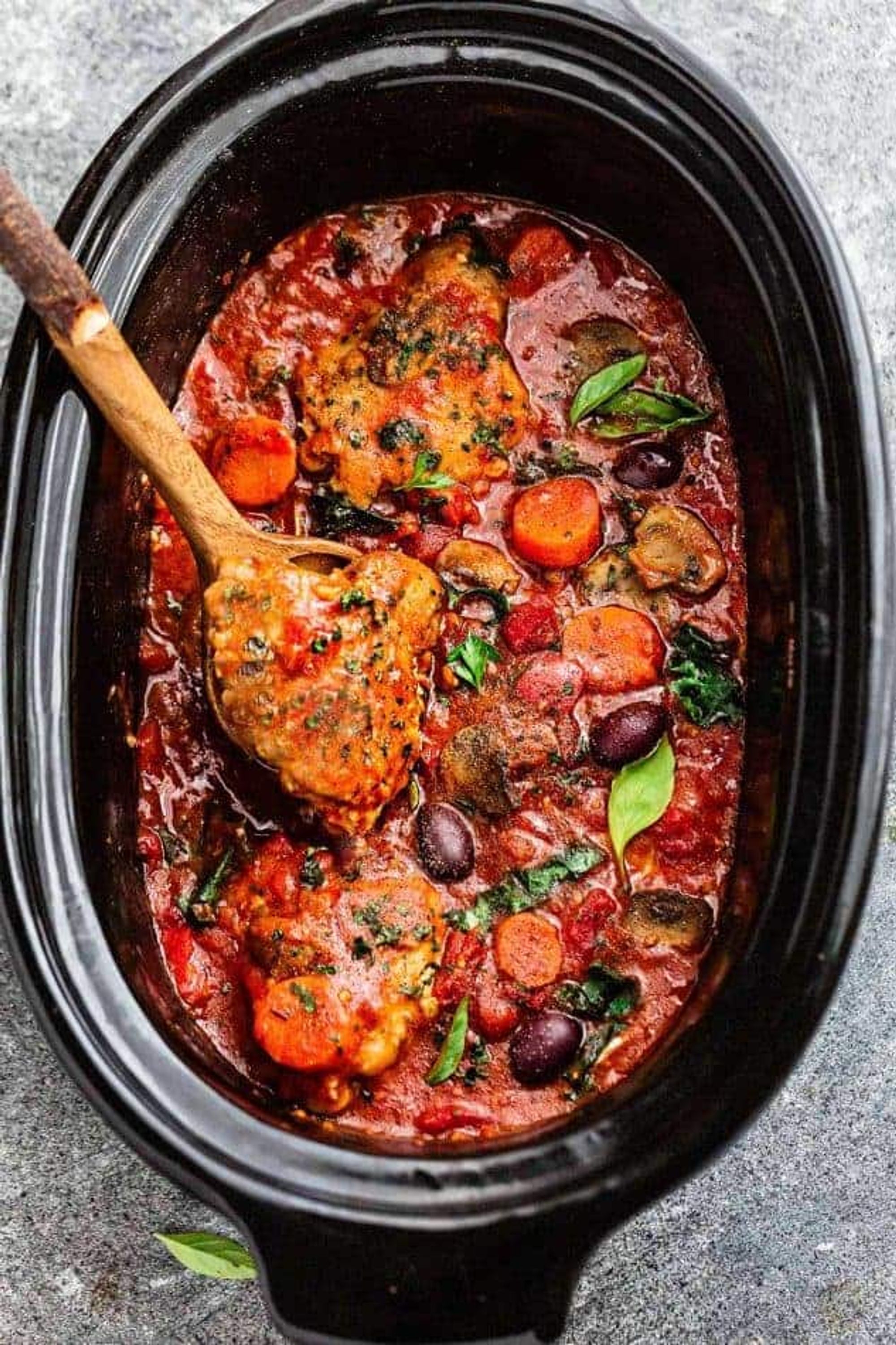 Slow Cooker Chicken Cacciatore Life Made Sweeter My Recipe Magic