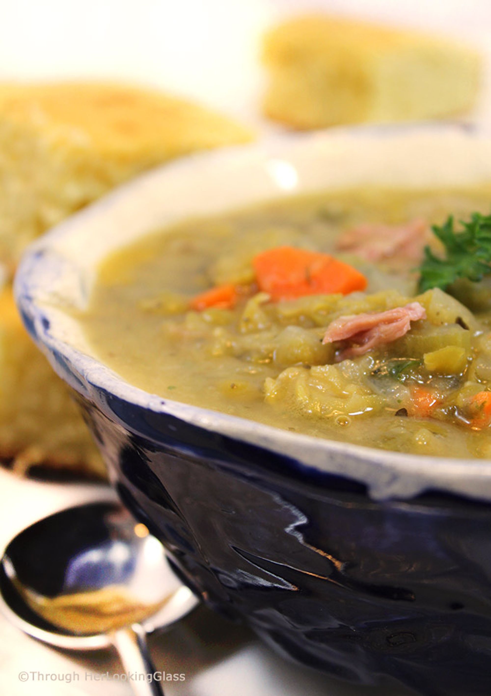 Hearty Split Pea and Ham Soup Through Her Looking Glass My Recipe Magic