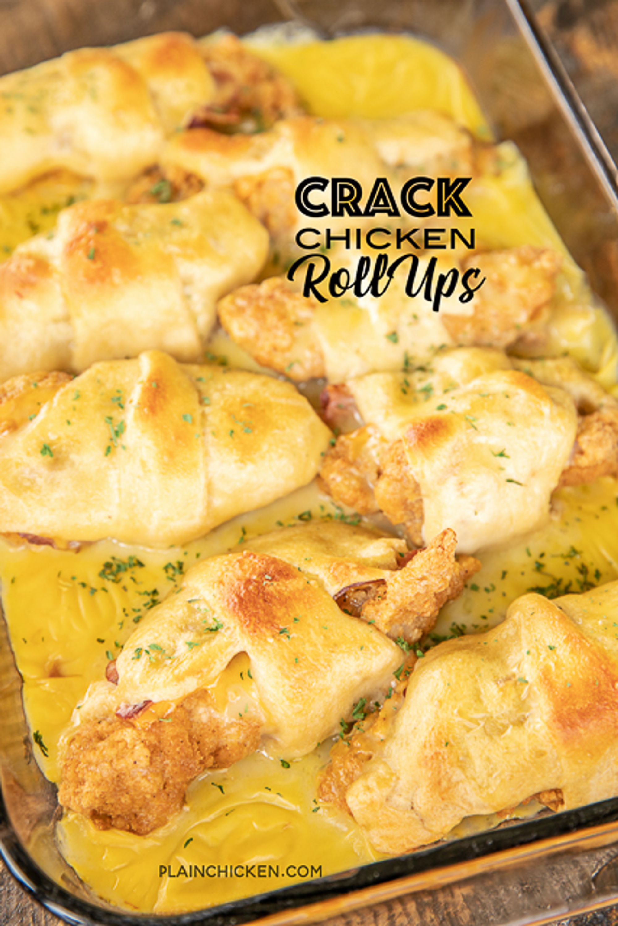 Crack Chicken Roll Ups | Plain Chicken - My Recipe Magic