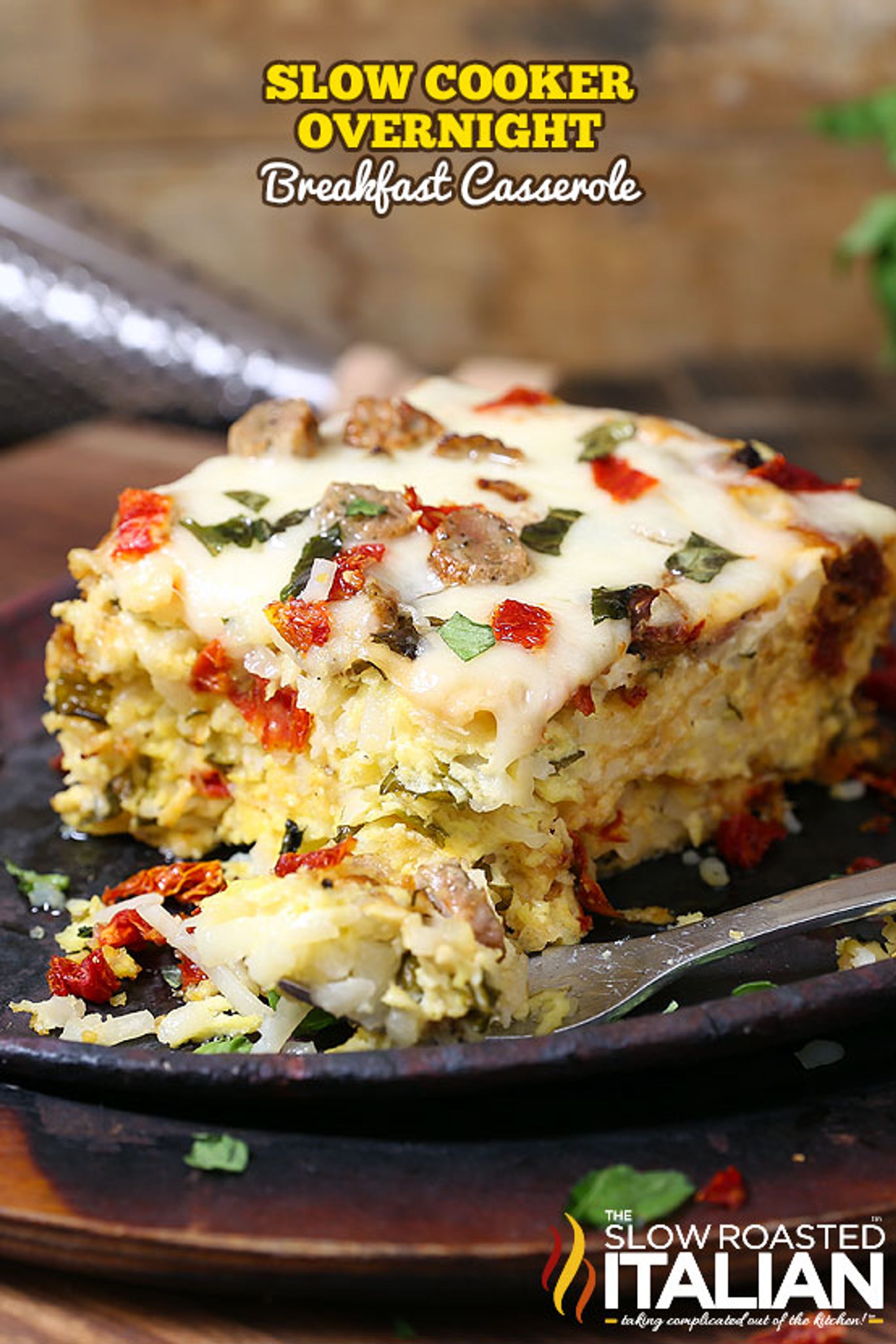 Slow Cooker Overnight Breakfast Casserole My Recipe Magic