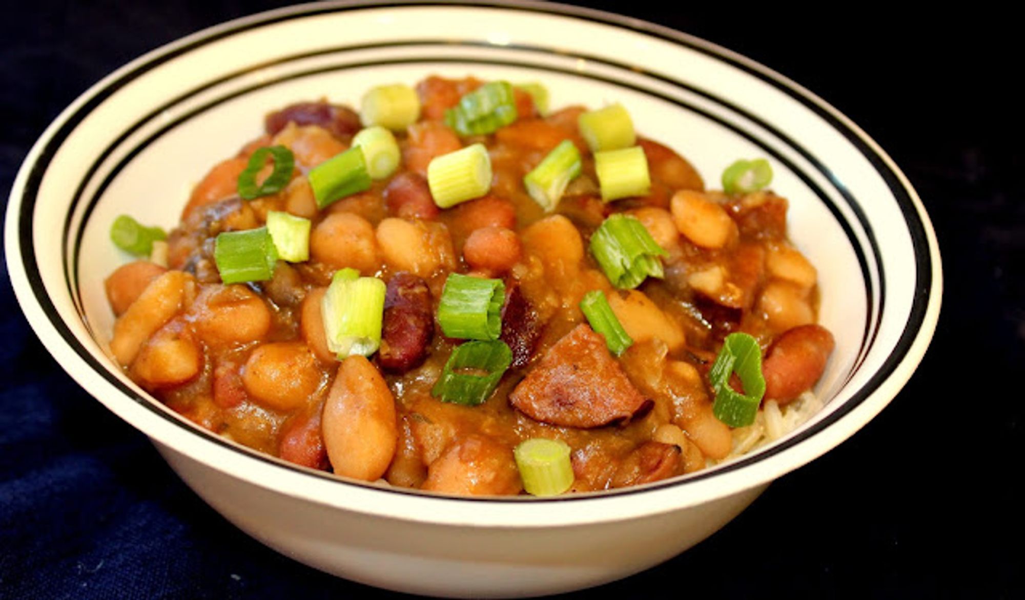 Cajun Beans and Sausage in the Slow Cooker My Recipe Magic