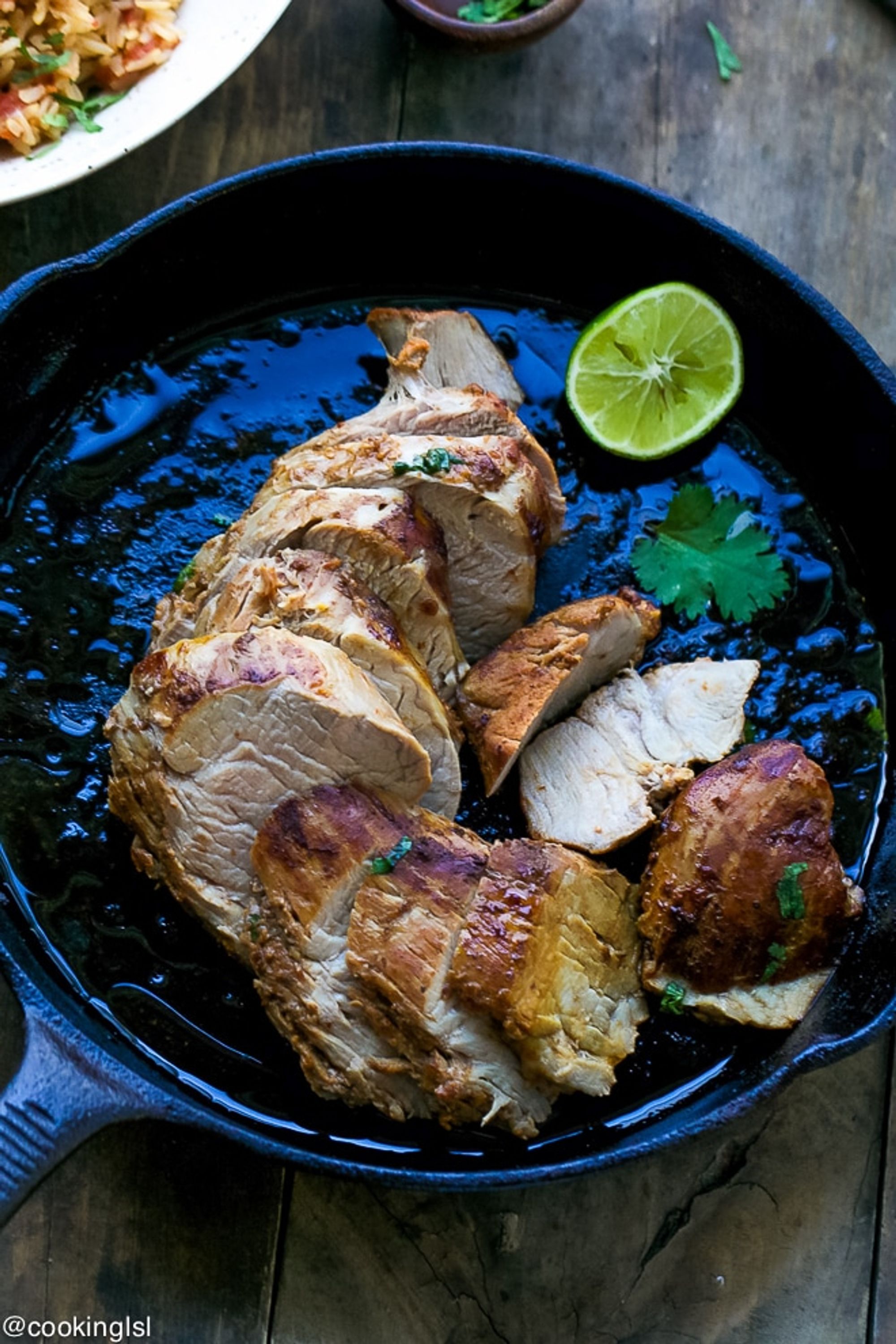 Chipotle Pork Tenderloin And Mexican Rice Recipe - Cooking LSL - My ...