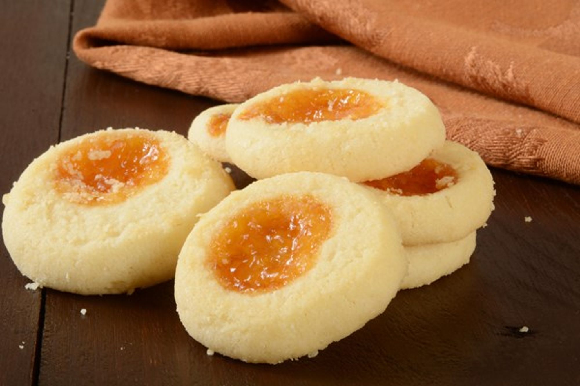 Apricot cream cheese thumbprint cookies kitchme my recipe magic