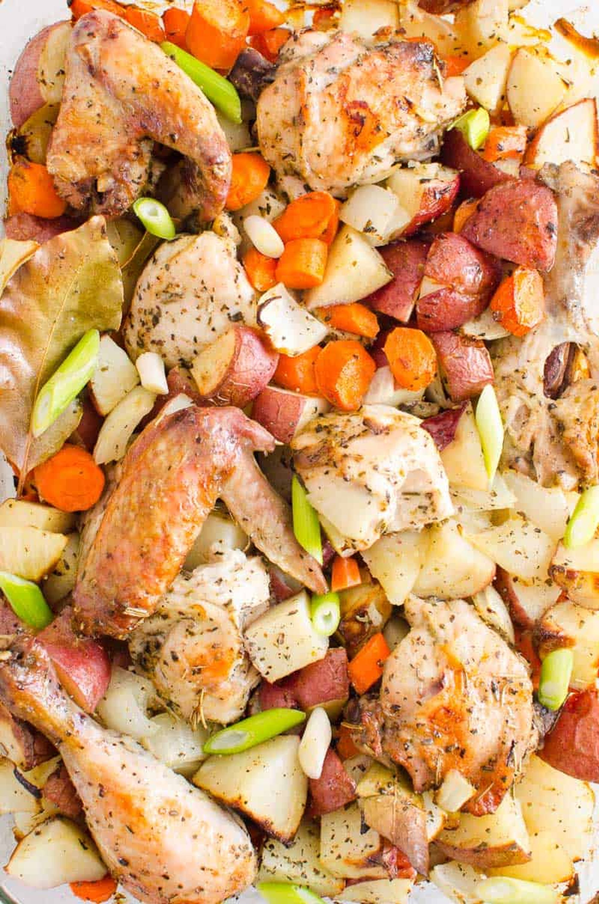 Easy Roasted Chicken Thighs and Potatoes iFOODreal Healthy Family