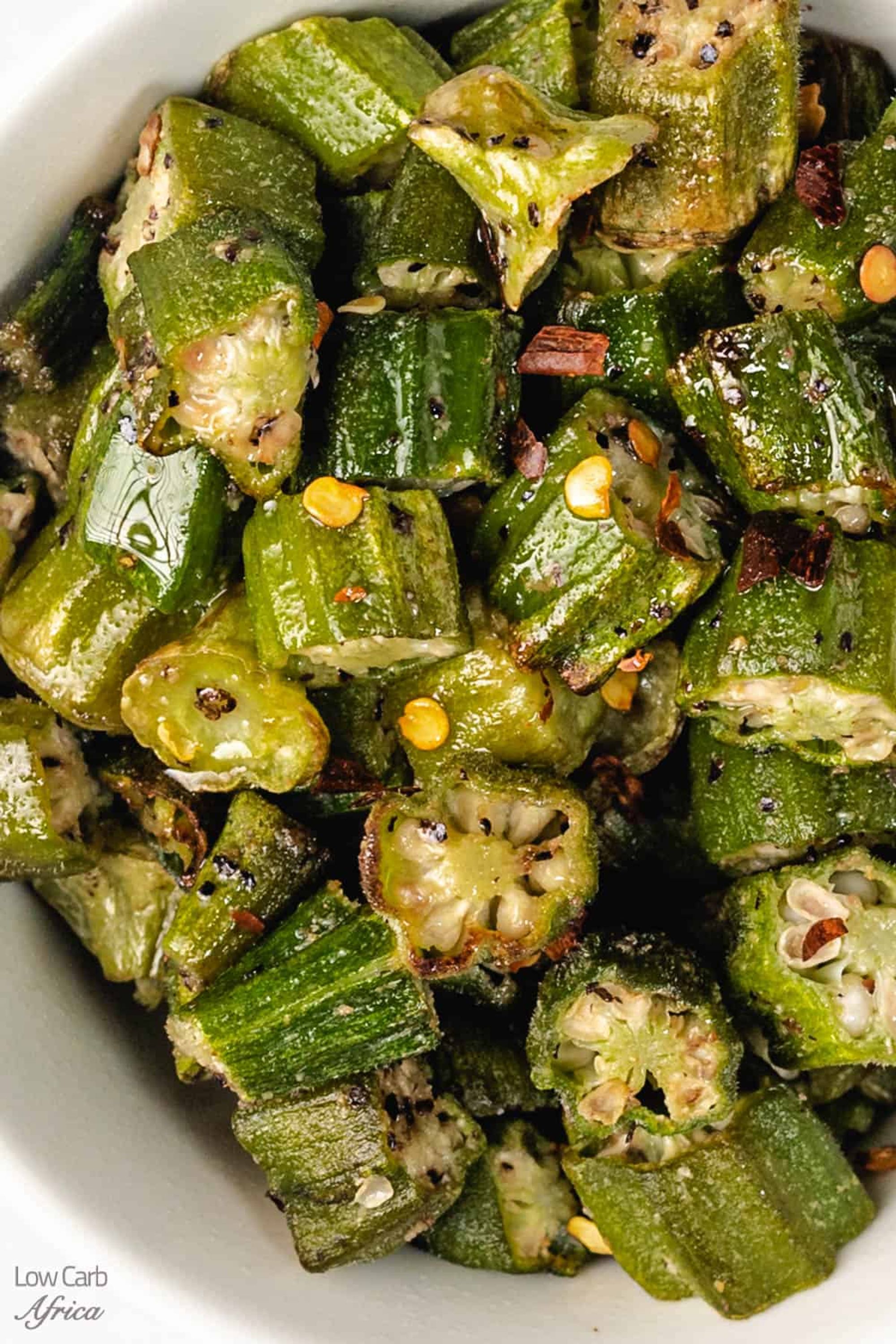 Air Fryer Frozen Okra Low Carb Africa My Recipe Magic
