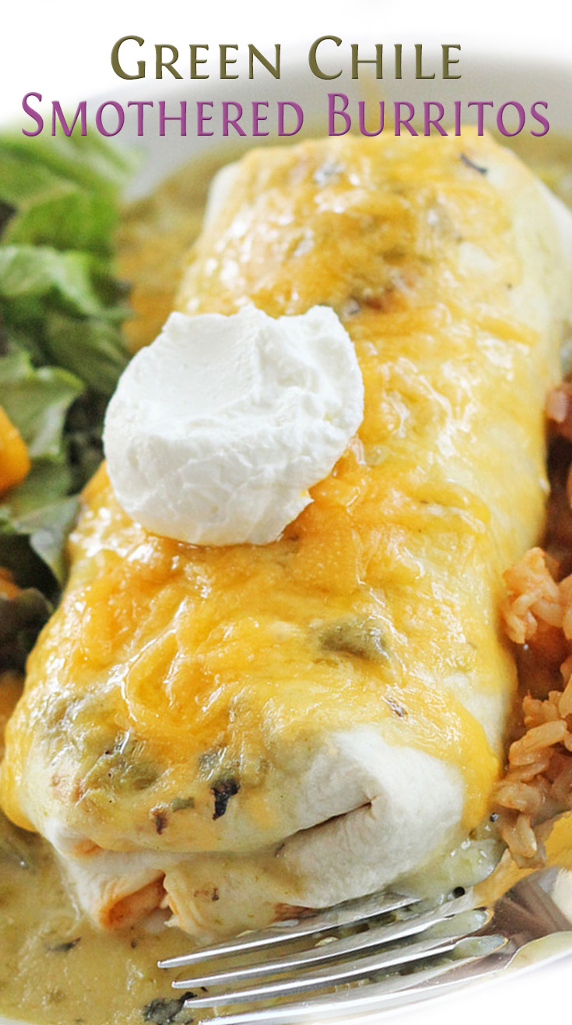 Green Chile Smothered Burritos - My Recipe Magic