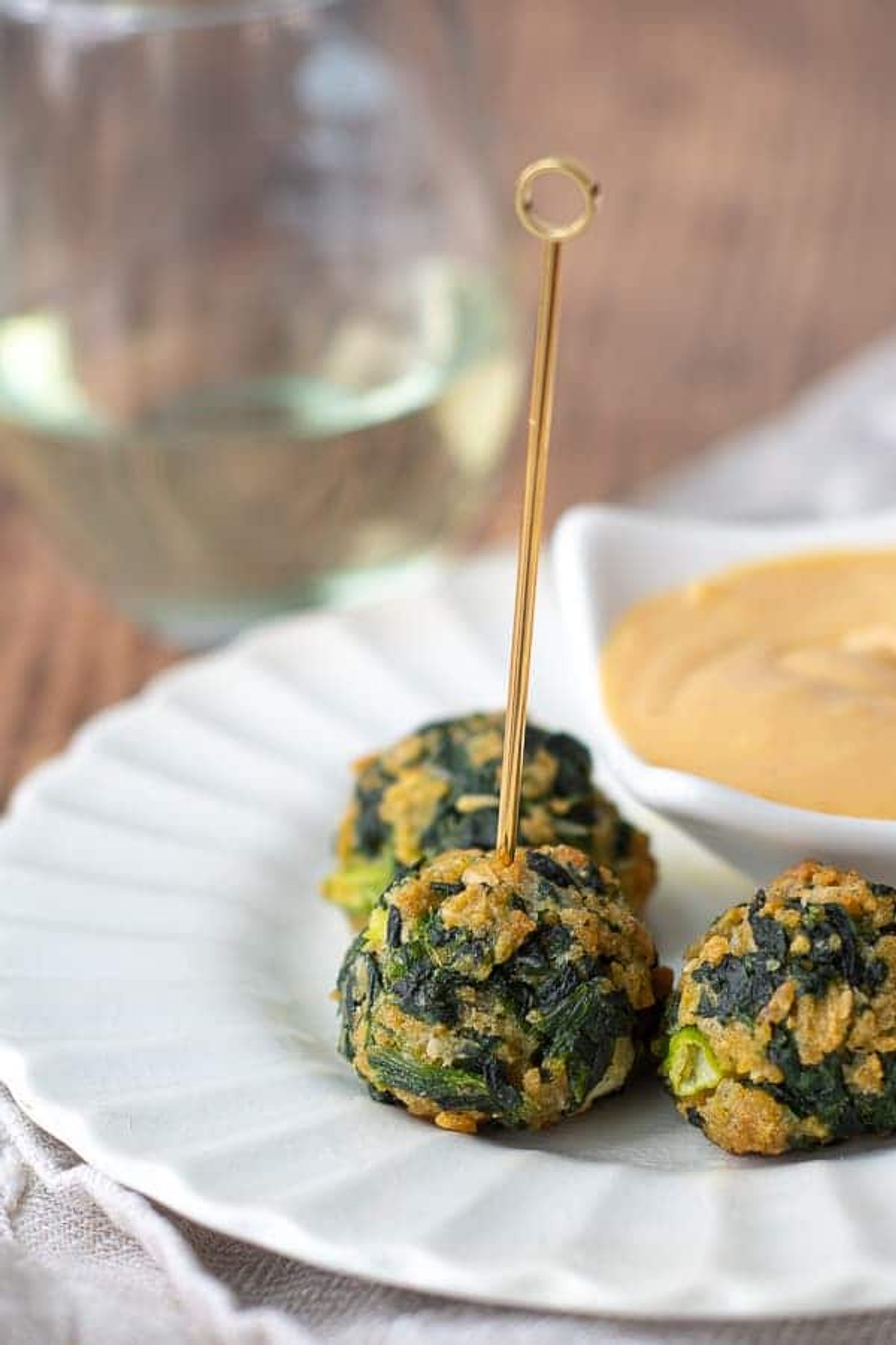 Spinach Balls | With Sweet & Spicy Mustard Dipping Sauce - My Recipe Magic