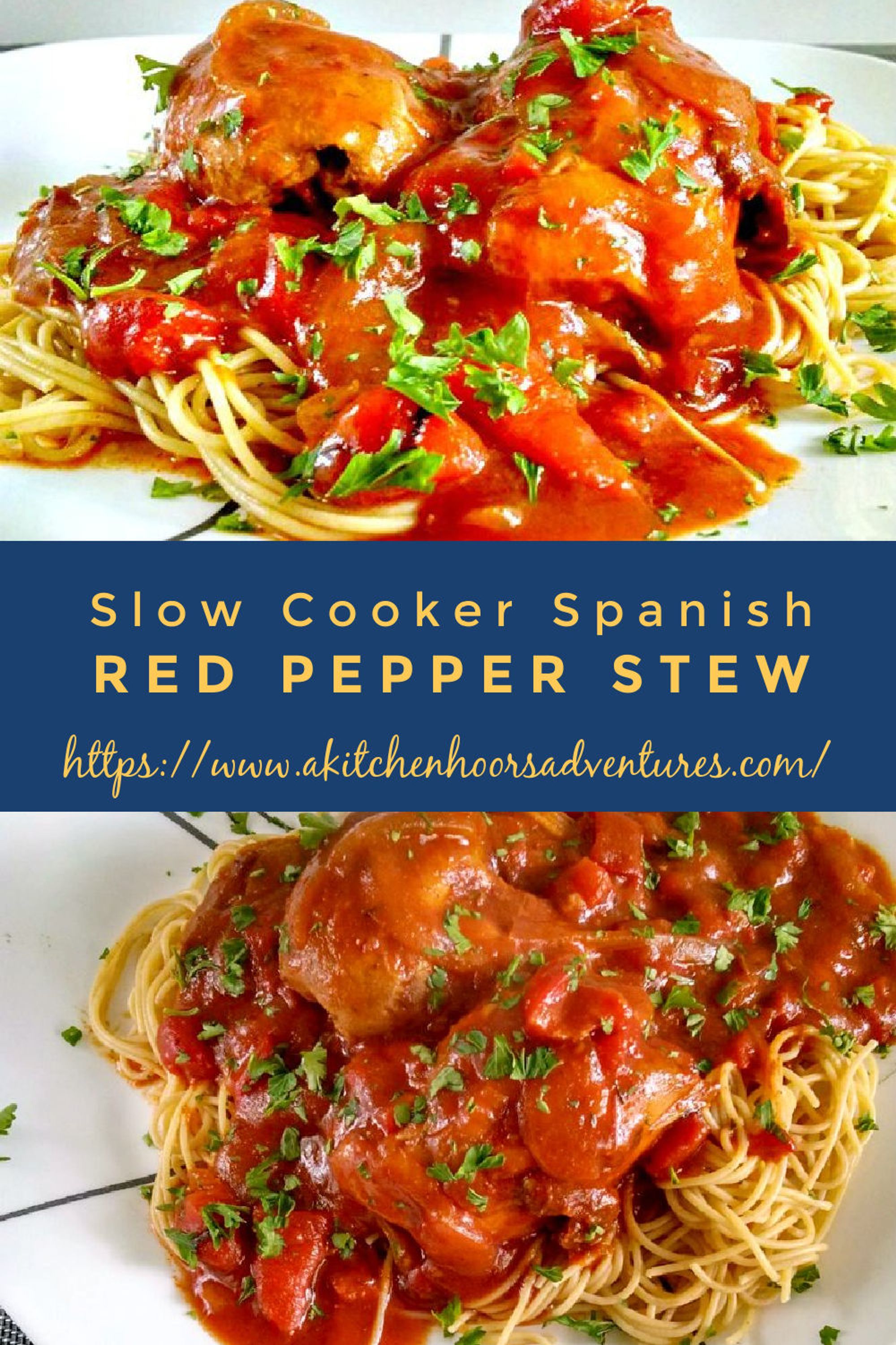 Slow Cooker Spanish Red Pepper Stew My Recipe Magic