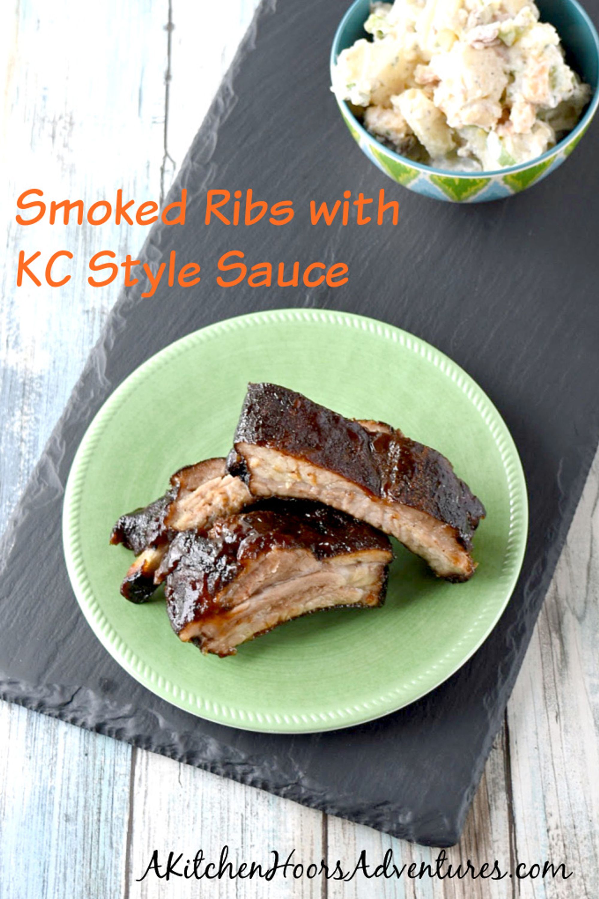 Smoked Ribs with KC Style Sauce A Kitchen Hoor's Adventures My