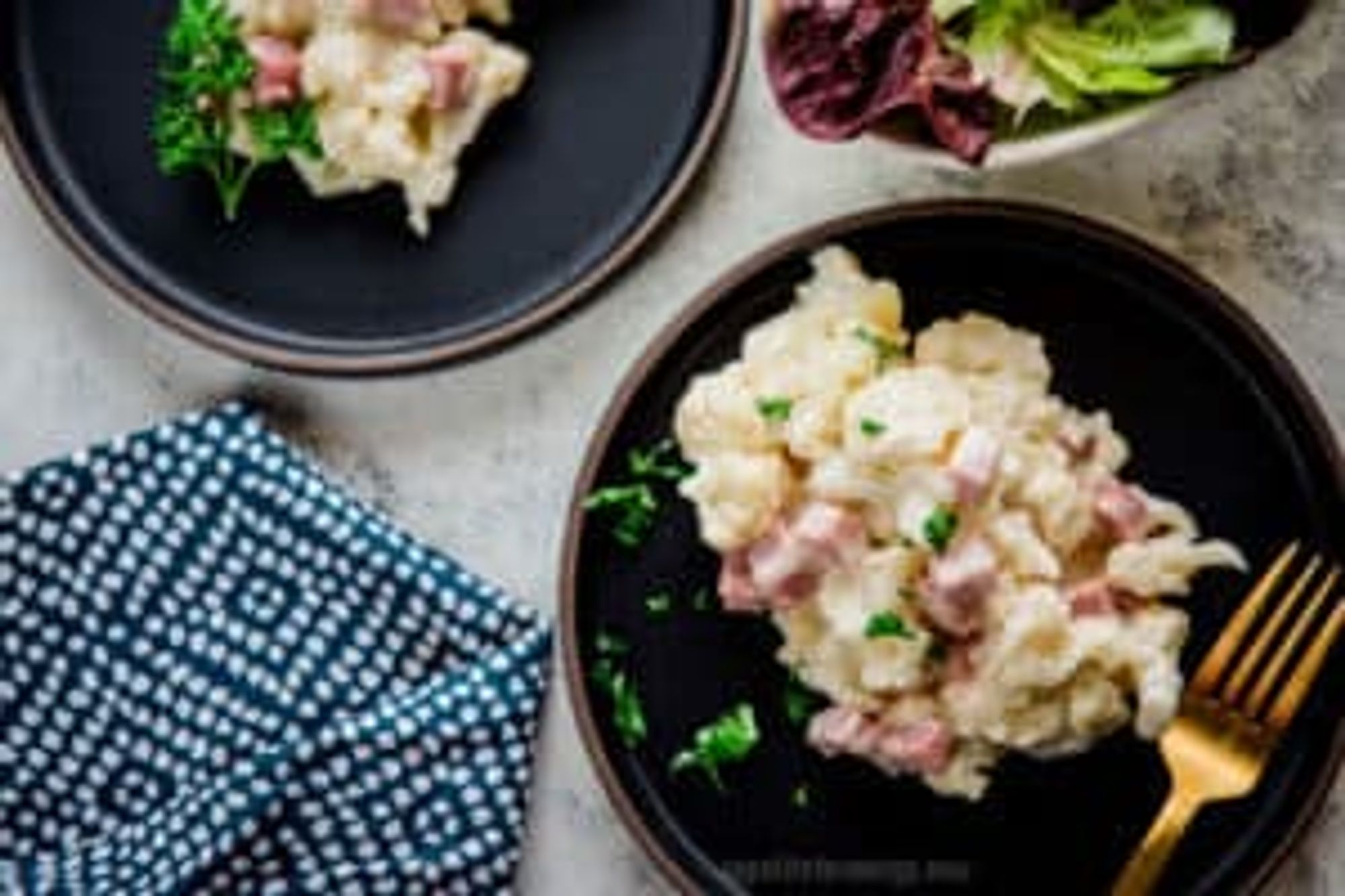Keto Cauliflower Mac and Cheese with Ham Appetite For Energy My