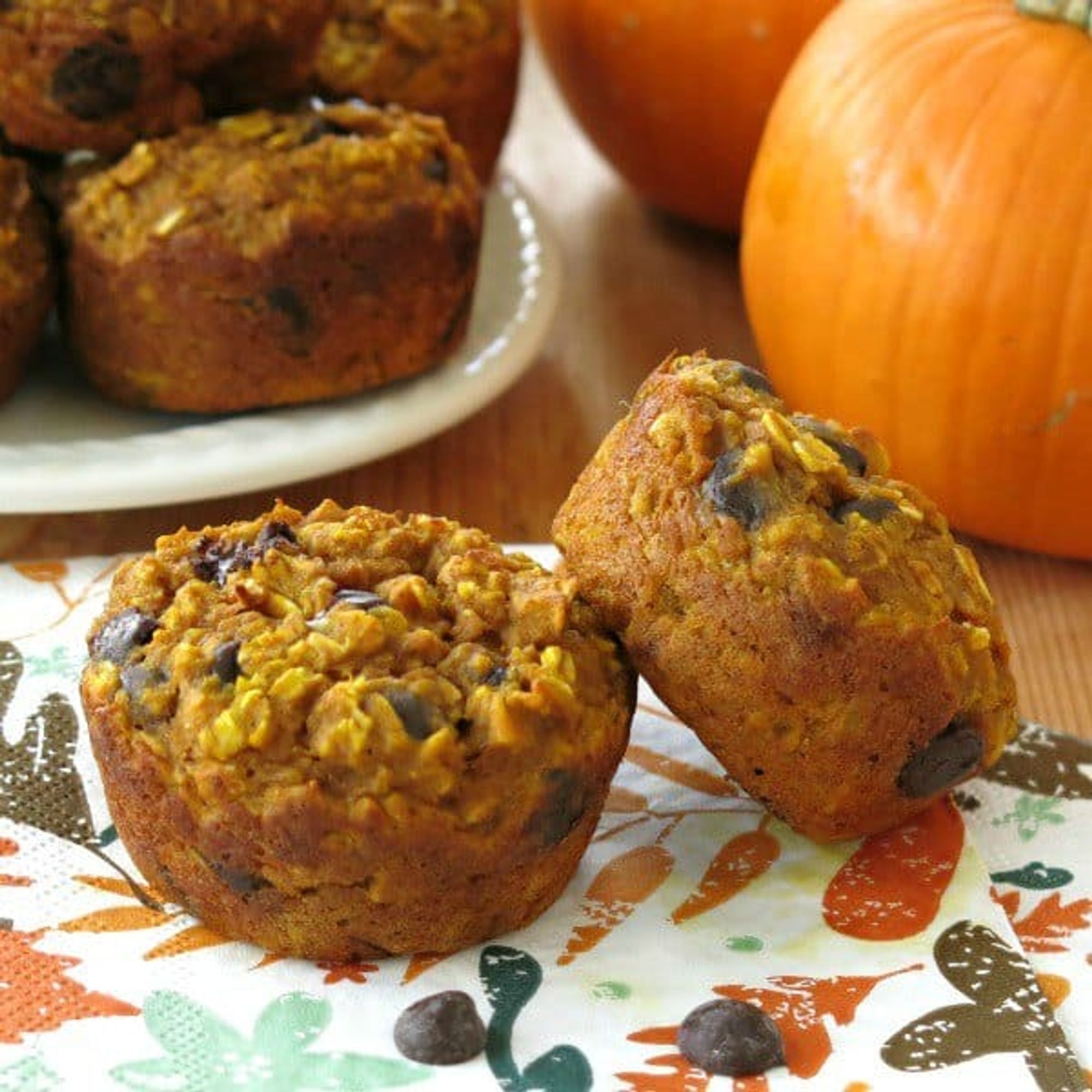 Healthy Oatmeal Pumpkin Muffins {Glutenfree} The DinnerMom My