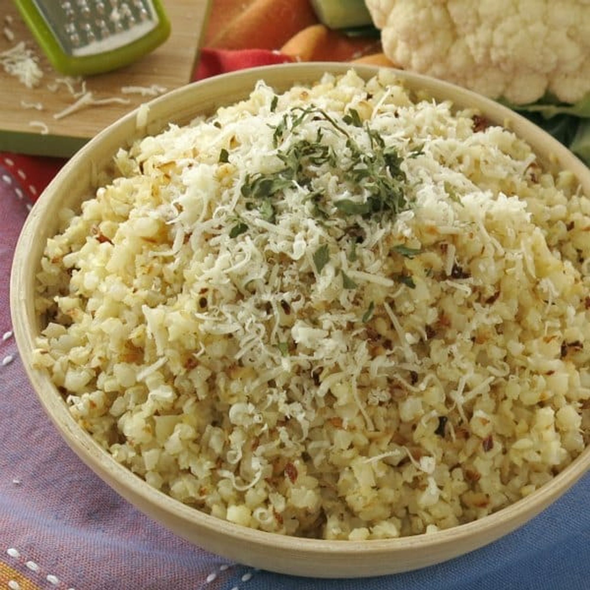 Roasted Cauliflower Rice from Frozen (or Fresh) - The Dinner-Mom - My