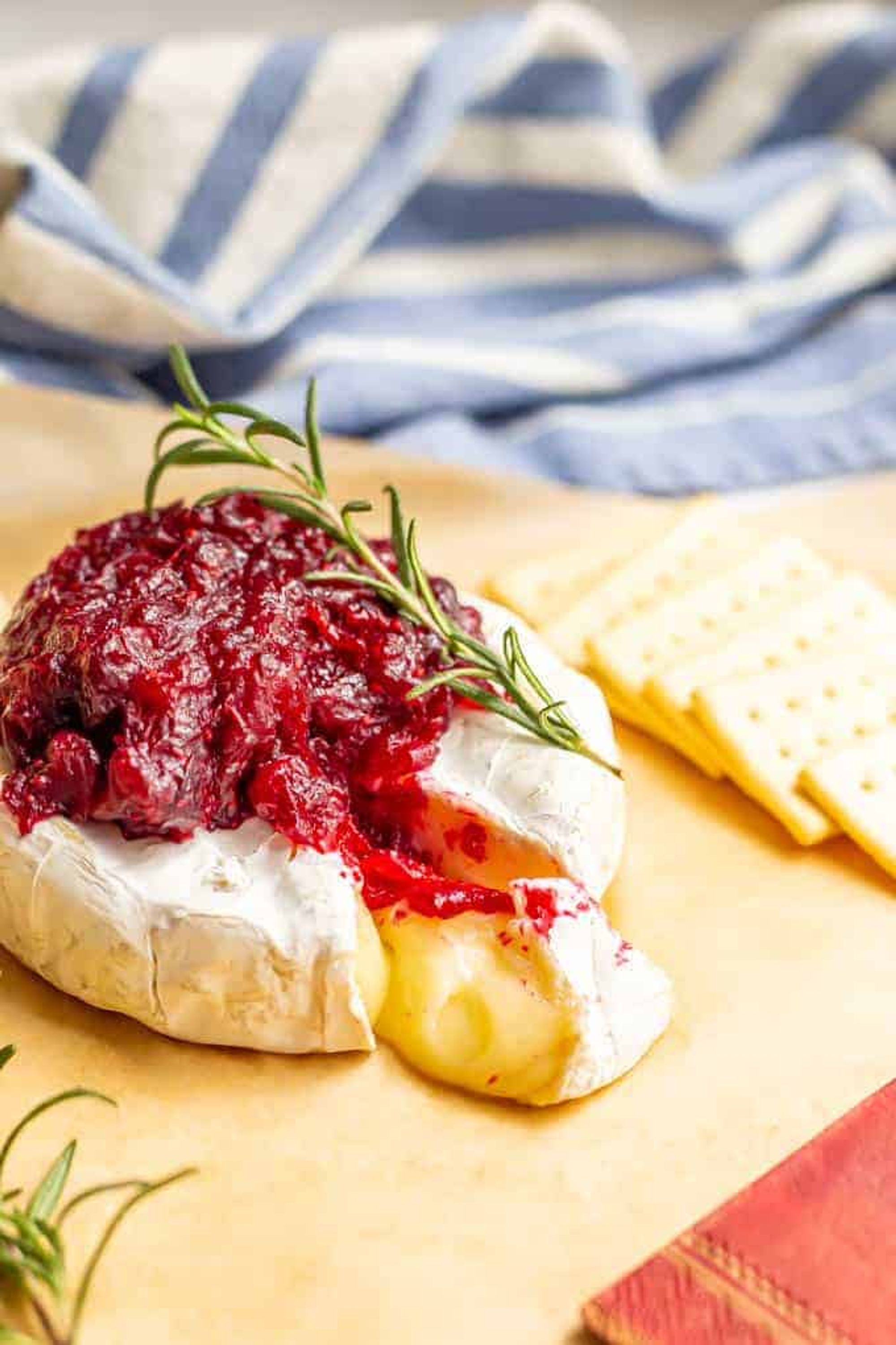 Baked brie with cranberry sauce - Family Food on the Table - My Recipe ...