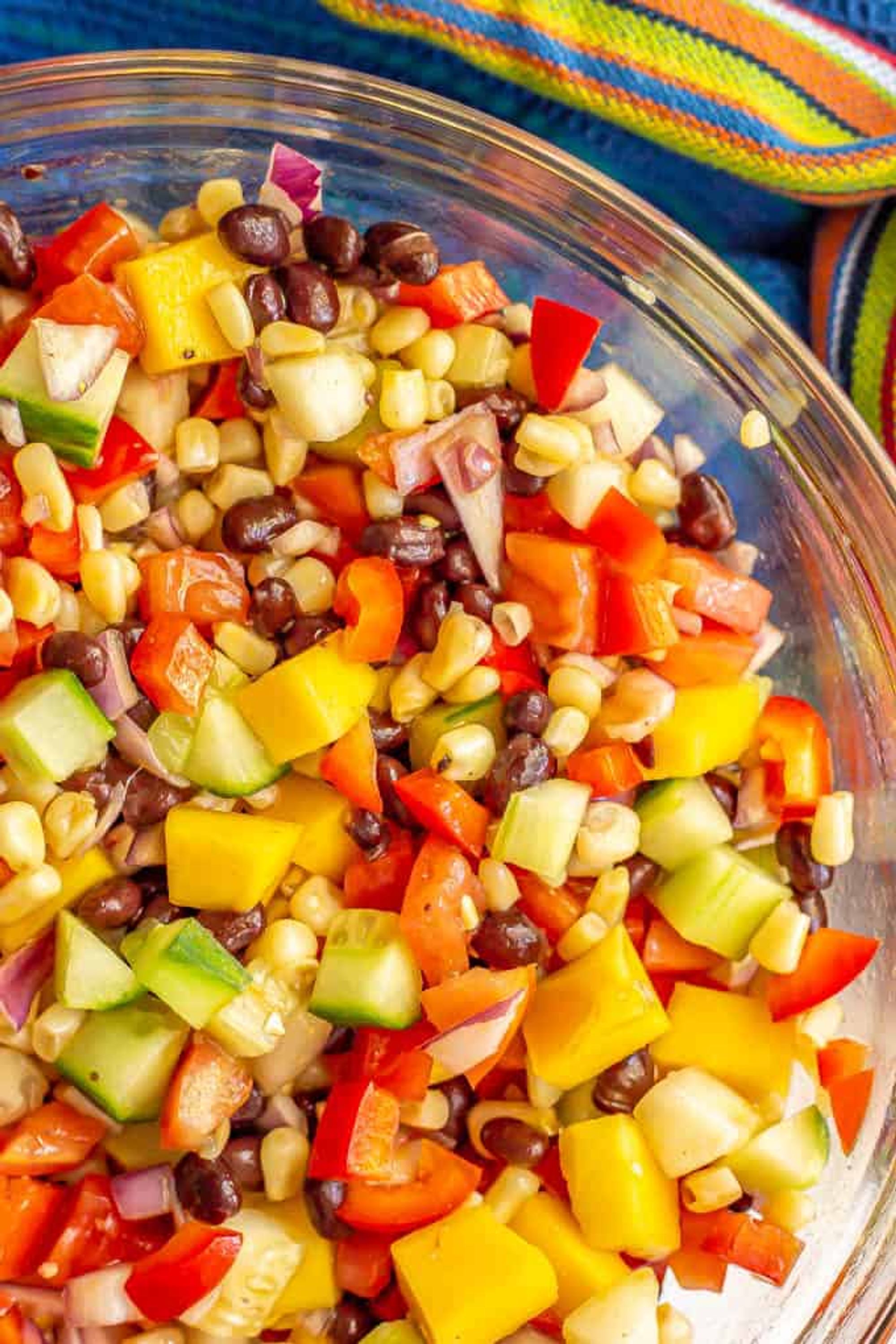 Black bean and mango salad (+ video) Family Food on the Table My
