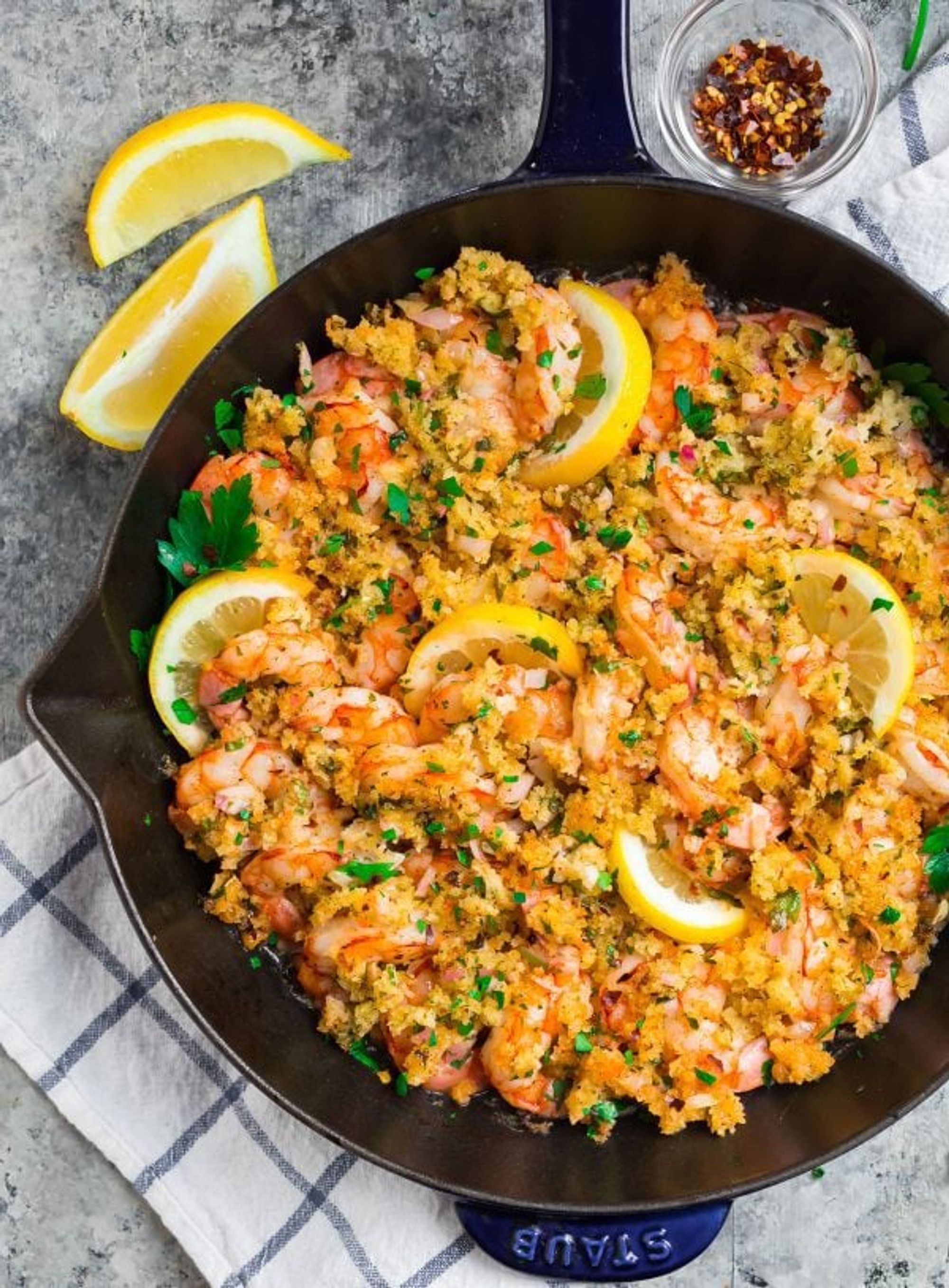 Baked Shrimp Scampi with Bread Crumbs - My Recipe Magic