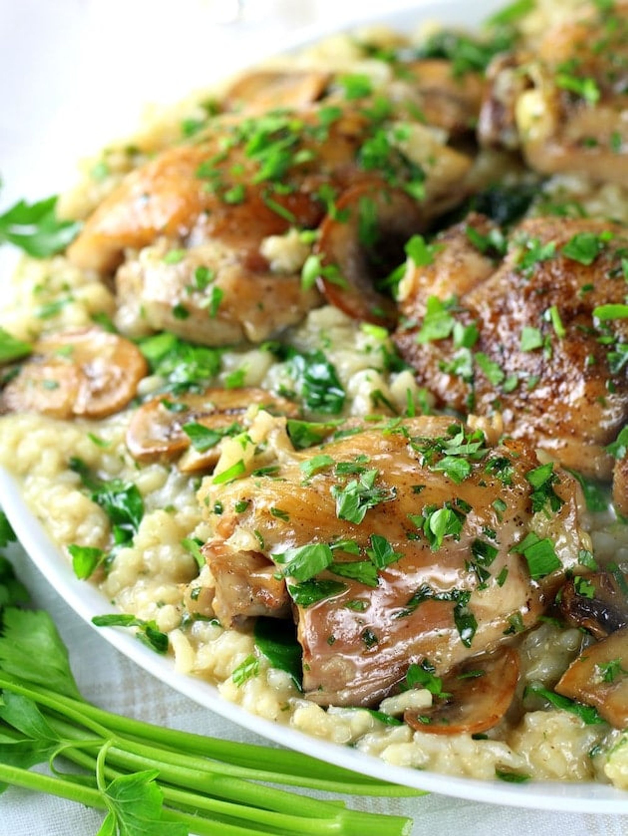 Instant Pot Chicken Thighs With Risotto Taste And See My Recipe Magic
