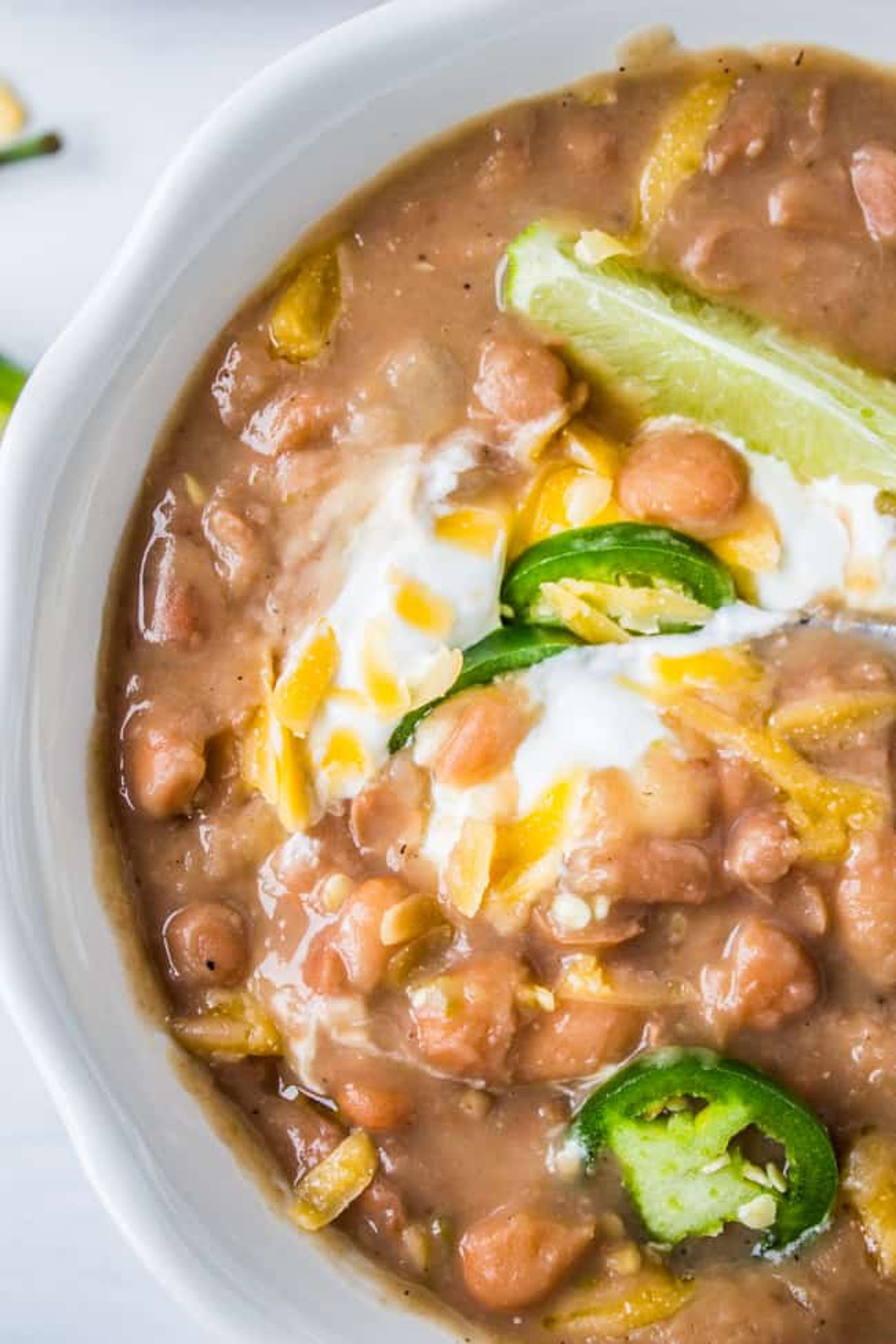 Traditional Tejano Pinto Beans (Slow Cooker) - The Food Charlatan - My