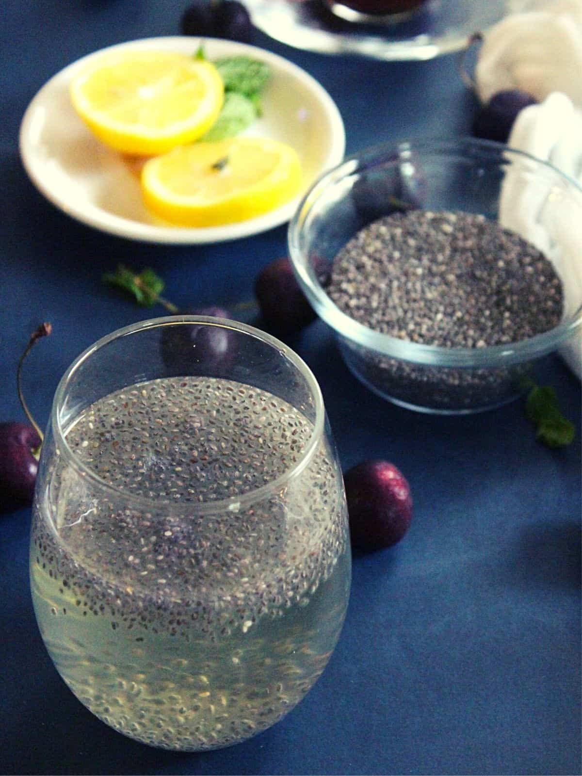 Chia Seeds Water Weight Loss Drink And Benefits Yummy Indian Kitchen Image
